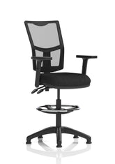 Eclipse Plus II Mesh Chair Black Adjustable Arms Hi Rise Kit KC0273 DD